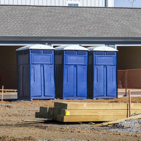 Heavy-duty construction site porta potty in Stephenville, Texas